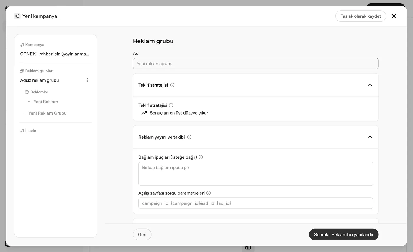 Ad group: bid strategy and CONTEXT HINTS